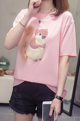 F406RN03_다람쥐 티셔츠(3색상)