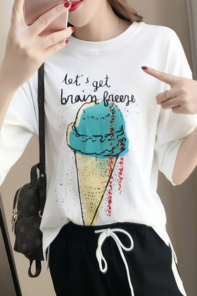F727RN52_아이스크림 티셔츠